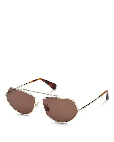 Max Mara Geometric Sunglasses, 60mm In Multi