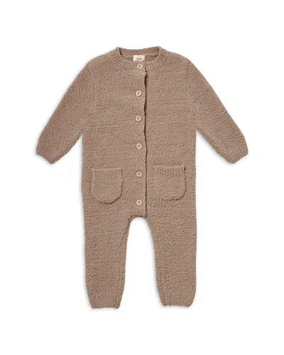 7am Enfant Unisex Fuzzy Long Sleeve Jumpsuit - Baby In Brown