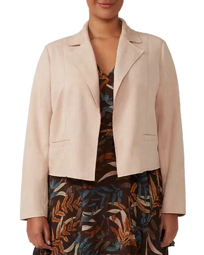 Estelle Plus Rosabella Faux Suede Jacket In Pink