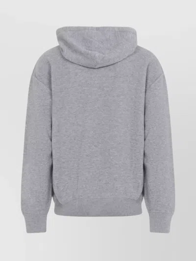 Loewe Drawstring Hoodie With Ribbed Cuffs And Hem In Multi