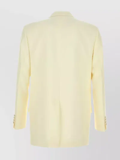 Gucci Modern Tech Blazer Featuring Structured Shoulders In Yellow
