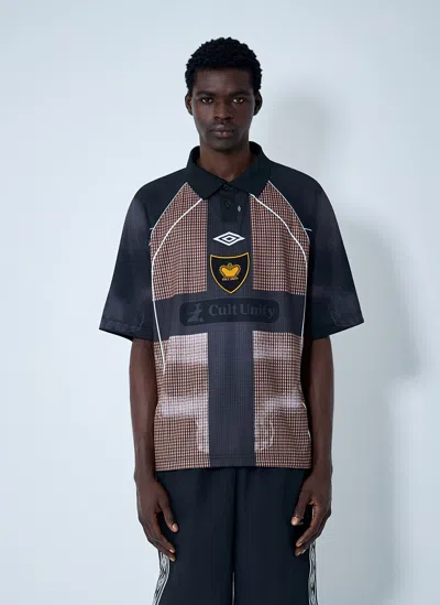 Umbro Cult Unity Check Polo Shirt In Blue