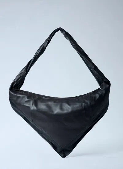 Lemaire Small Scarf Shoulder Bag In Black
