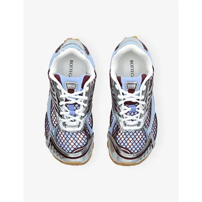 Bottega Veneta Orbit Metallic Net Runner Sneakers In Multi