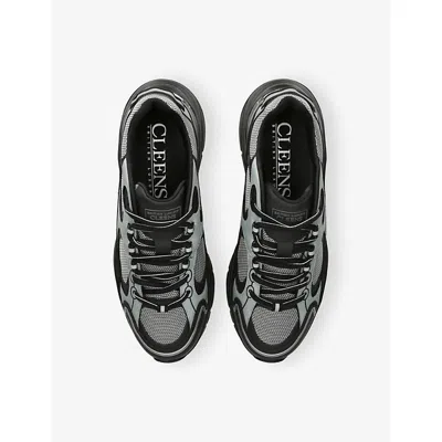 Cleens Pulse Mesh-panels Suede Low-top Sneakers In Multi