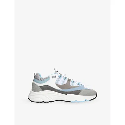 Cleens Aero Panelled Mesh Sneakers In Blue