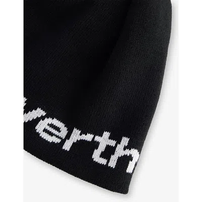 Thisisneverthat Mens Black T-logo No Cuff Knitted Beanie In Black