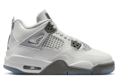 Pre-owned Jordan 4 Retro Sneakers In Photon Dust/blue Chill/flat Pewter