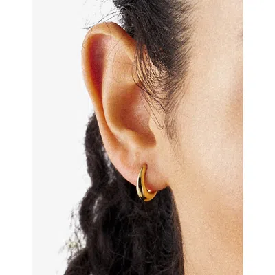 Shaun Leane Womens Sabre Mini 18ct Yellow Gold Vermeil Hoop Earrings In Gold