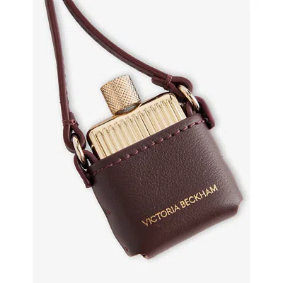 Victoria Beckham Womens Burgundy Perfume Brass And Leather Charm In Burgundy