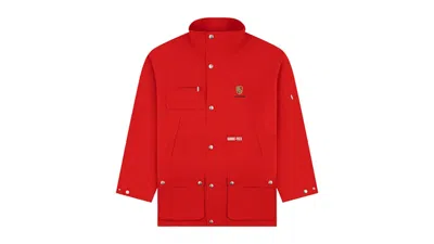 Pre-owned Aimé Leon Dore Men's Aime Leon Dore X Porsche Goretex Cabrio Jacket In Red