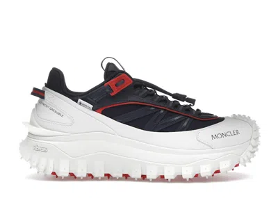 Pre-owned Moncler Trailgrip Goretex Red (women's) Sneakers In White/blue In Multi