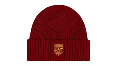 Pre-owned Aimé Leon Dore Men's Aime Leon Dore X Porsche Cashmere Beanie In Red