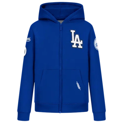Pro Standard Boys  Los Angeles Dodgers Classic Flc Fz Hoodie In Blue