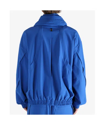 Ader Error Zip-up Panel Jacket In Blue