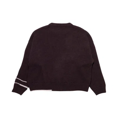 Enfants Riches Deprimes Jean D. Sweater In Burgundy
