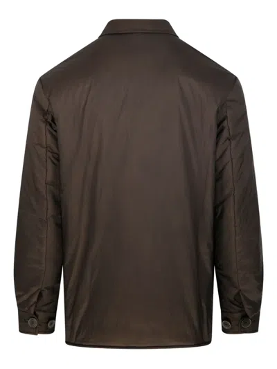 Hevo Bari Shirt Jacket In Brown