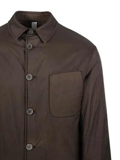 Hevo Bari Shirt Jacket In Brown