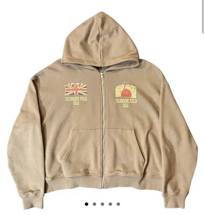 Pre-owned The Gv Gallery 74 Is War Columbine Field Zip Up In Green