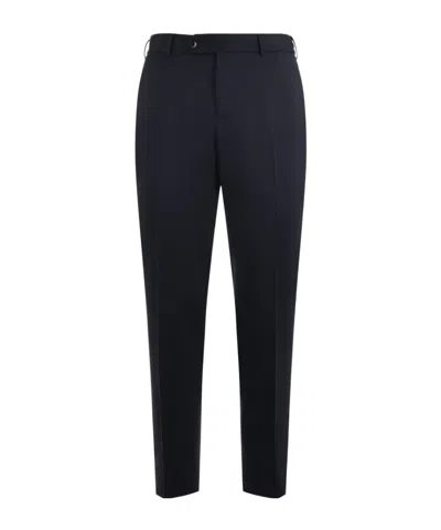 Pt01 Pleated Zipper Casual Pants In Black