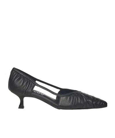 Bibi Lou 50mm Rigel Ruched Pumps In Black
