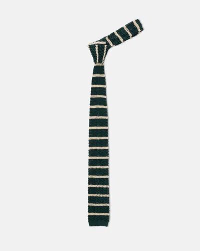 Alex Mill X J.press Bar Stripe Knit Tie In Black