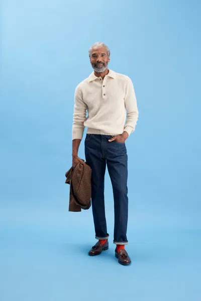 Alex Mill X J.press Shaggy Dog  Oliver Polo In Neutral