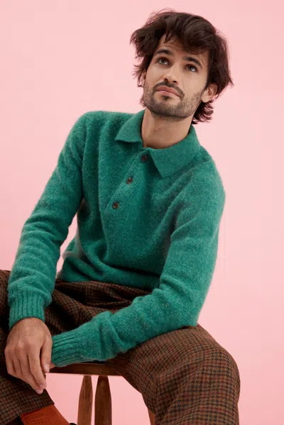 Alex Mill X J.press Shaggy Dog  Oliver Polo In Green