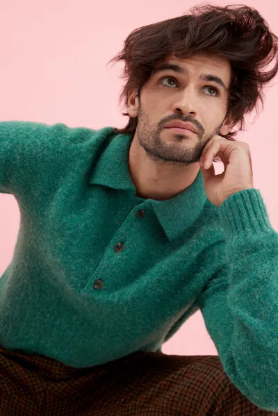 Alex Mill X J.press Shaggy Dog  Oliver Polo In Green