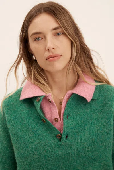 Alex Mill X J.press Shaggy Dog  Oliver Polo In Green
