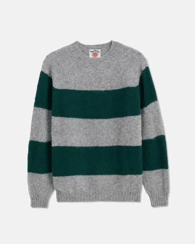 Alex Mill X J.press Shaggy Dog Striped Crew In Gray