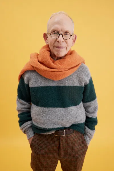 Alex Mill X J.press Shaggy Dog Striped Crew In Gray