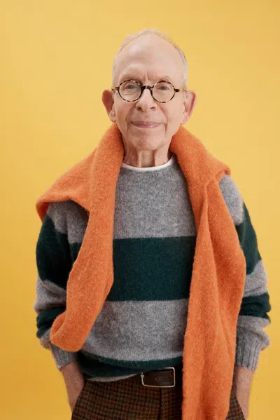 Alex Mill X J.press Shaggy Dog Striped Crew In Gray