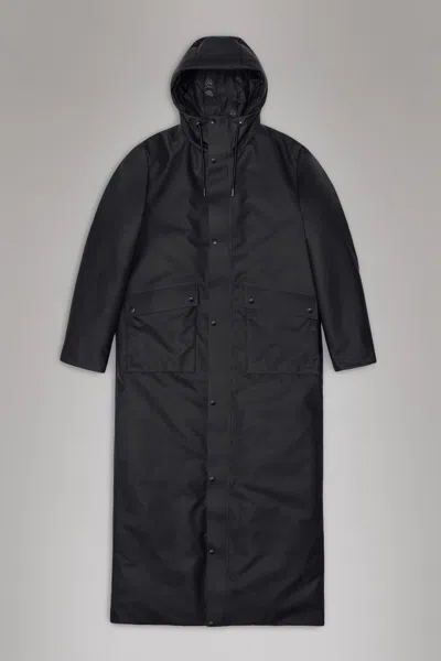 Rains Nome Vision Longest Jacket In Black