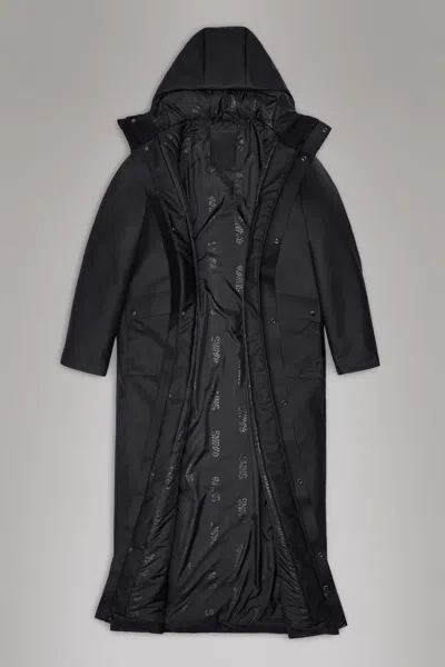 Rains Nome Vision Longest Jacket In Black