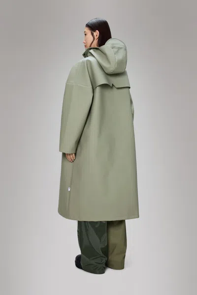 Rains Vision Rain Jacket Long In Green