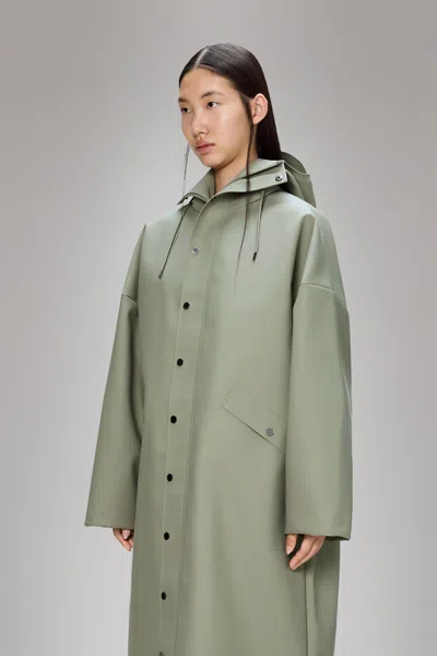 Rains Vision Rain Jacket Long In Green