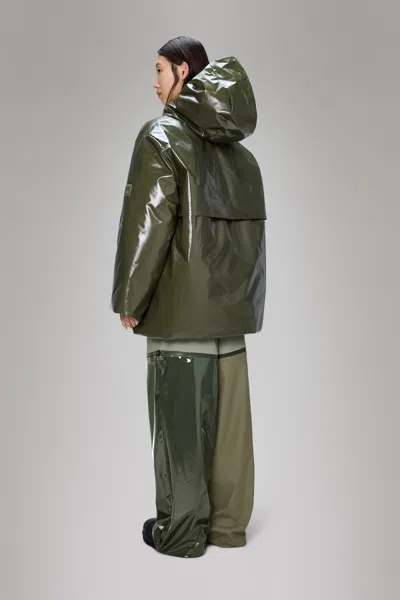 Rains Sibu Vision Puffer Jacket In Green
