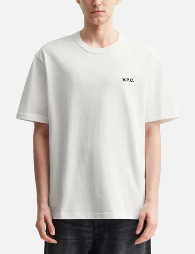 Apc A.p.c. Boxy Cotton Crew-neck T-shirt In White