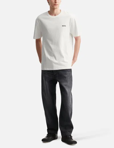 Apc A.p.c. Boxy Cotton Crew-neck T-shirt In White