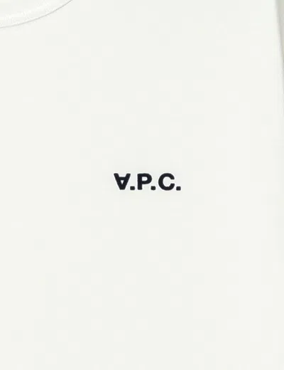 Apc A.p.c. Boxy Cotton Crew-neck T-shirt In White