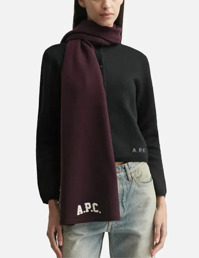 Apc Jesse Scarf In Purple