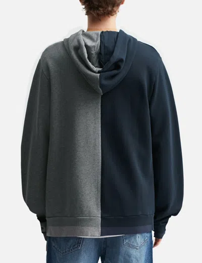 Apc A.p.c. Two-tone Cotton A.p.c. X Marc Jacobs Sweatshirt In Blue