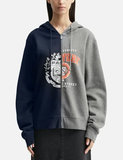Apc A.p.c. Two-tone Cotton A.p.c. X Marc Jacobs Sweatshirt In Blue