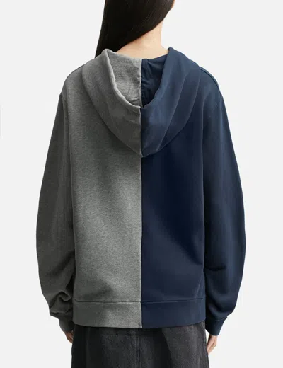 Apc A.p.c. Two-tone Cotton A.p.c. X Marc Jacobs Sweatshirt In Blue