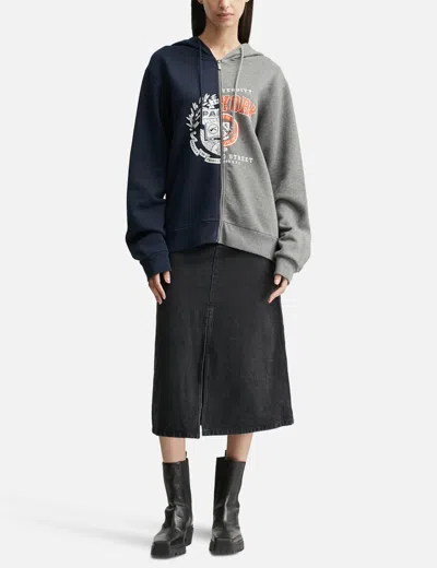 Apc A.p.c. Two-tone Cotton A.p.c. X Marc Jacobs Sweatshirt In Blue