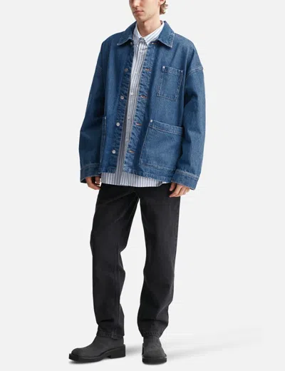 Apc A.p.c. X Marc Jacobs Denim Unisex Jacket In Blue