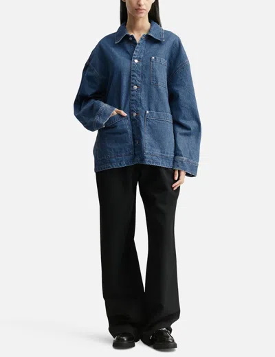 Apc A.p.c. X Marc Jacobs Denim Unisex Jacket In Blue