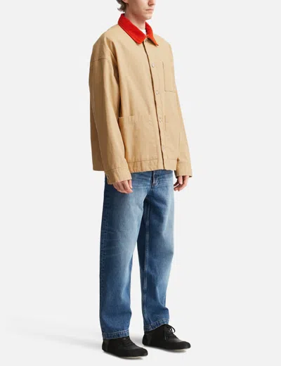 Apc A.p.c. X Marc Jacobs Stoned Canvas Unisex Jacket In Multi