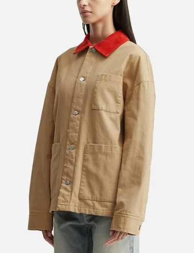 Apc A.p.c. X Marc Jacobs Stoned Canvas Unisex Jacket In Multi